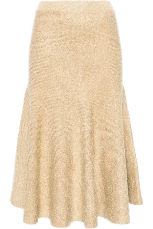 Khaite Cadence A-line brushed skirt