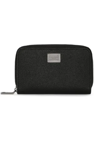 Dolce & Gabbana Logo-tag leather zip-around wallet