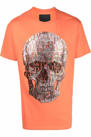 Philipp Plein Beaded logo-skull T-shirt