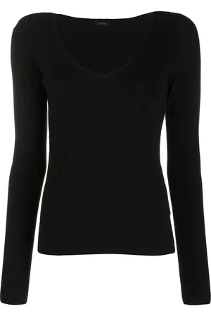 Joseph V-neck long-sleeve top