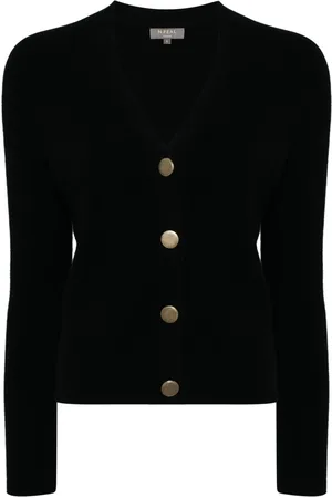 N.PEAL Rib v-neck cardigan