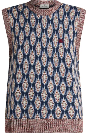 Etro Pegaso-appliqu?? jacquard-pattern waistcoat