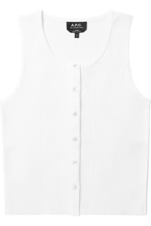 A.P.C. Button-down tank top