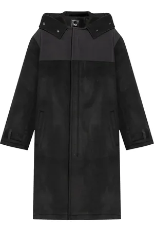 Y-3 Hooded trench coat