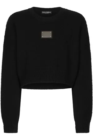 Dolce & Gabbana Logo-plaque cropped jumper
