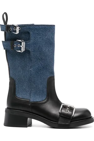 Moschino Logo-buckle detail boots