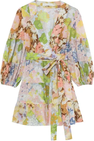 ZIMMERMANN Abstract-pattern print cotton dress