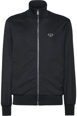 Philipp Plein Logo patch zipped jacket