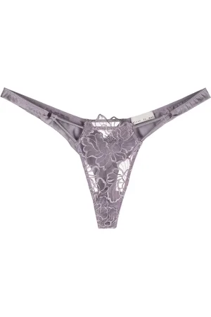 FLEUR DU MAL Whitney embroidered thong
