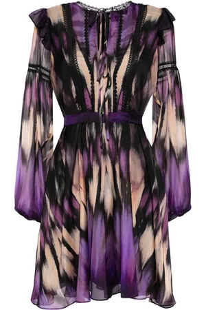 Marchesa Notte Graphic print mini dress