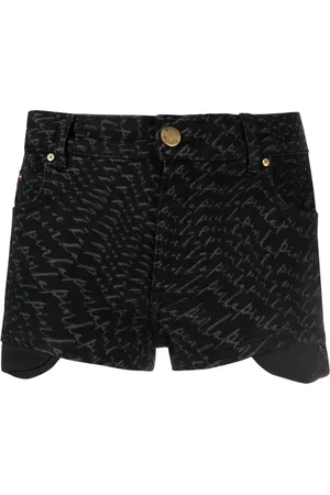 Pinko Logo-print denim shorts