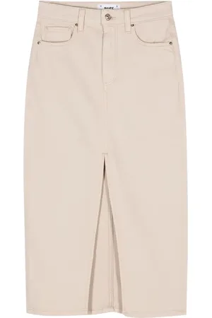 Paige Angela front-slit midi skirt