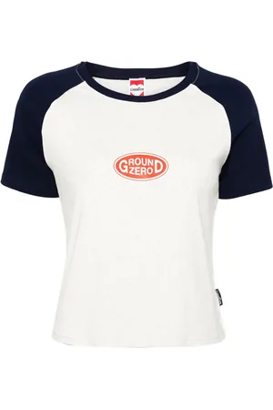 Ground Zero Logo-print cropped T-shirt