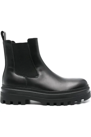 Calvin Klein Lug-sole leather boots
