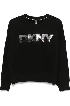 DKNY Sequinned-logo sweatshirt