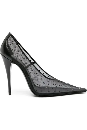 Saint Laurent Anja 115mm rhinestoned pumps