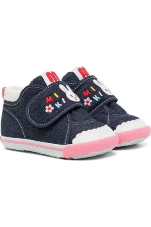 Miki House Bunny touch-strap sneakers