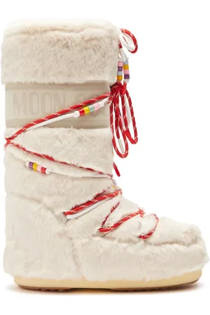 Moon Boot Icon faux-fur beaded boots