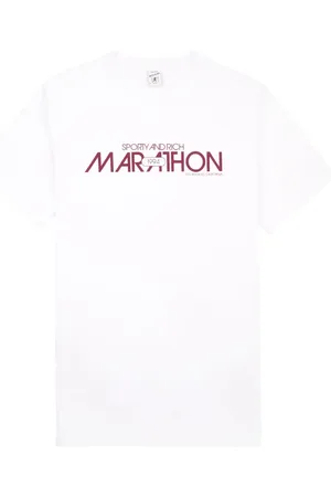 Sporty & Rich Marathon cotton T-shirt