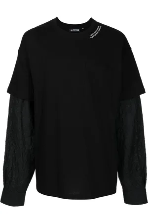 MOSTLY HEARD RARELY SEEN Crinkle layered long-sleeve T-shirt
