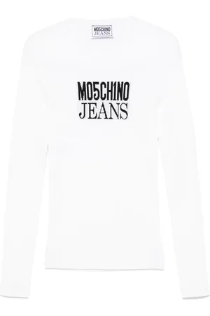 Moschino Logo-jacquard top