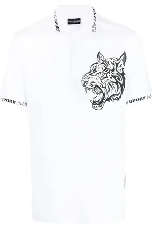 Philipp Plein Tiger-print polo shirt