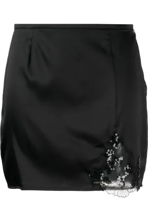 FLEUR DU MAL Violet sequinned skirt