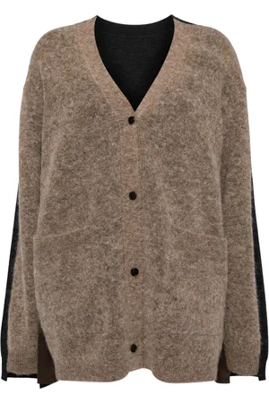 JNBY Color-block long-sleeved cardigan