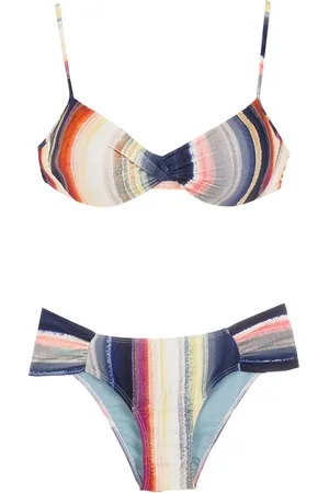 Lygia & Nanny Vit??ria stripe-print bikini set