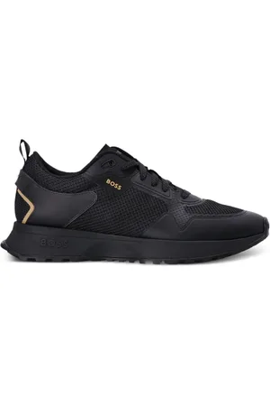 HUGO BOSS Mesh-embellished low-top sneakers