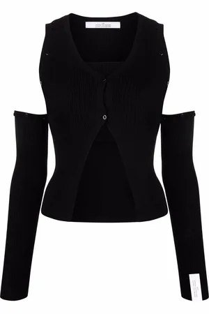 Rokh Cut-out knitted cardigan