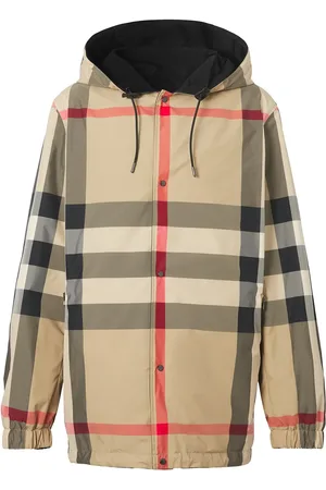 Burberry Reversible check hooded jacket