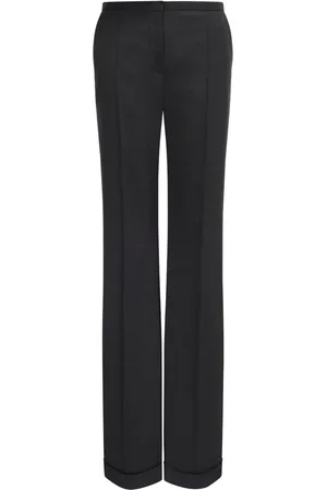 Serafini Pintucked straight-leg trousers