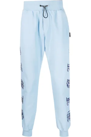 Philipp Plein Logo-patch cotton track pants