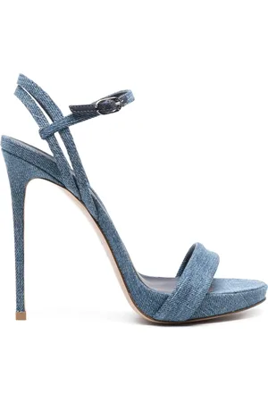 LE SILLA Gwen 120mm denim sandals
