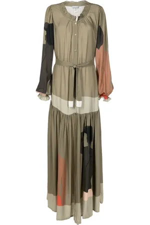 AMIR SLAMA Graphic-print maxi dress