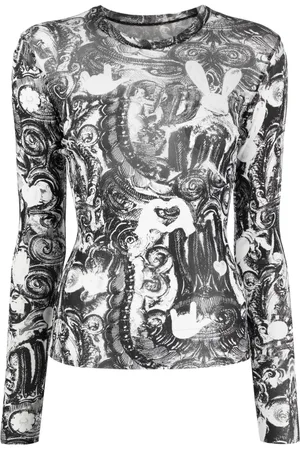 JNBY Abstract-print long-sleeve T-shirt