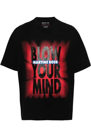 MARTINE ROSE Logo-print cotton T-shirt