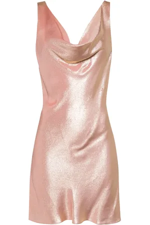 Cynthia Rowley Silk Cowl Neck Mini Dress