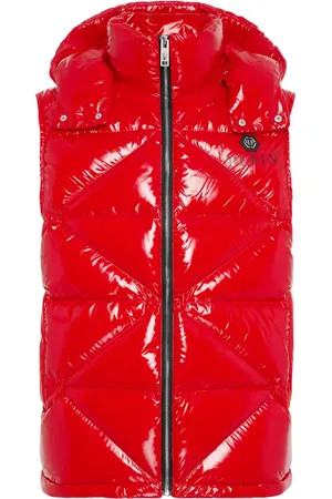 Philipp Plein Hexagon logo-plaque padded gilet