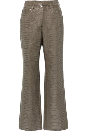 ROTATE Mid-rise straight-leg trousers