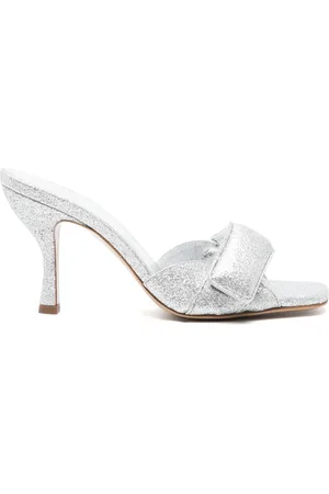 Gia Borghini Glitter-detailing 80mm leather sandals