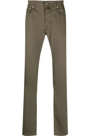 Jacob Cohen Contrast-pocket tapered-leg trousers