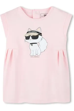 Karl Lagerfeld Choupette-print dress