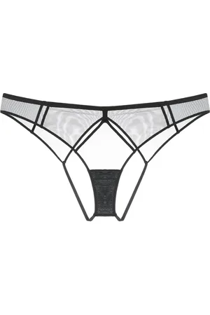 MAISON CLOSE Heart-shaped sheer thong