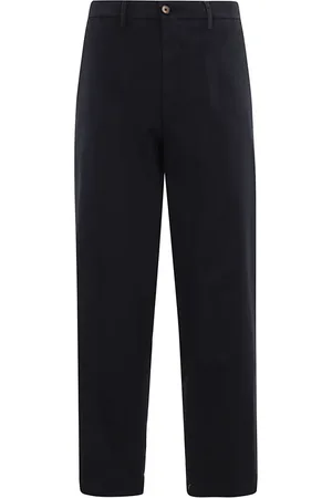 BRIGLIA Logo-patch straight trousers