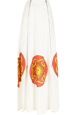 AMIR SLAMA Printed long skirt