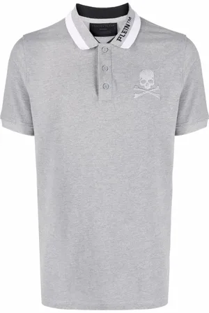 Philipp Plein Logo embroidered polo shirt