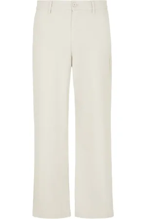 Armani Exchange Stretch-cotton straight-leg trousers