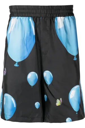 3PARADIS Balloon-print silk bermuda shorts